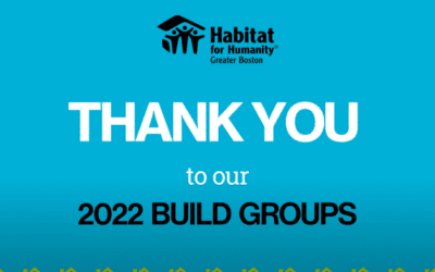 Habitat Greater Boston recognizes 2022 build groups
