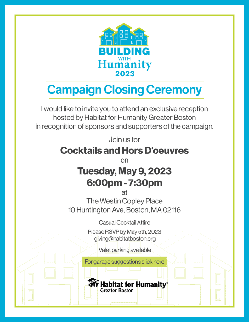 Building With Humanity Greater Boston Habitat for Humanity